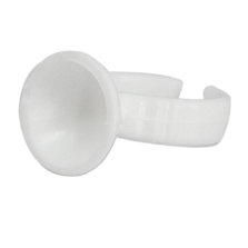 foto di anello porta colla extension ciglia bianco