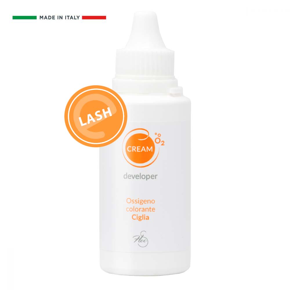 Ossigeno Laminazione Ciglia foto flaconcino bianco Ossigeno Laminazione Ciglia