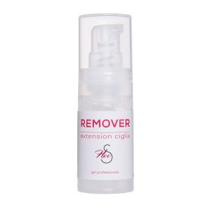 foto confezione Remover Gel Extension ciglia con etichetta bianca e rossa