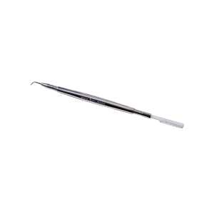 sollevatore-ciglia-multifunzione-separatore foto completa di un separatore ciglia con punta a 25 gradi e pettinino all'altra estremitÃ