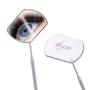 foto di uno specchio per ciglia fronte e retro