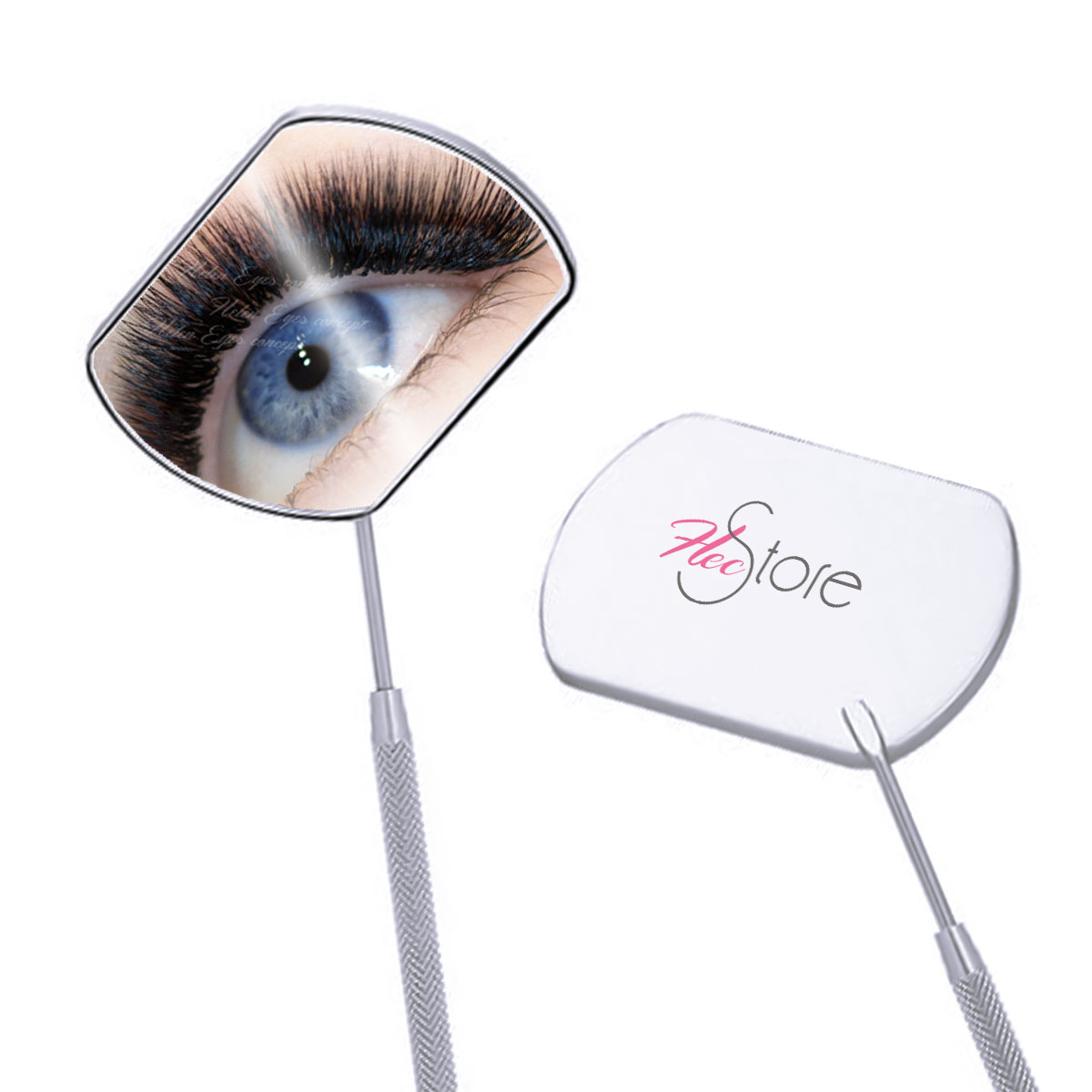 specchio-ciglia-professionale foto di uno specchio per ciglia fronte e retro