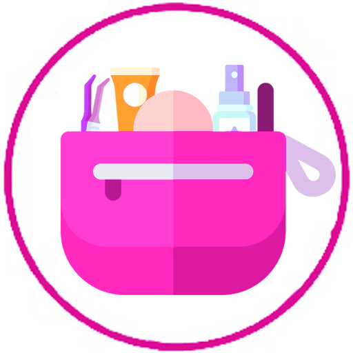 icona viola con prodotti dentro una pochette