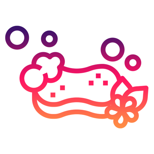 spugna insaponata stilizzata