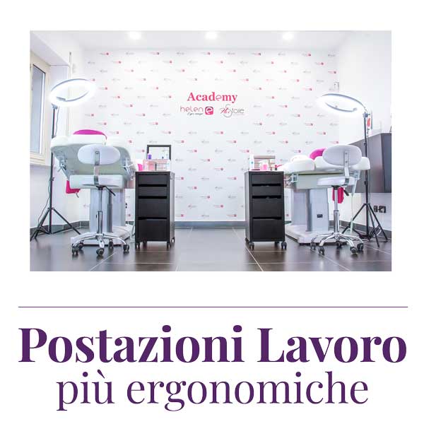foto due lettini lash studio con insegna sul muro