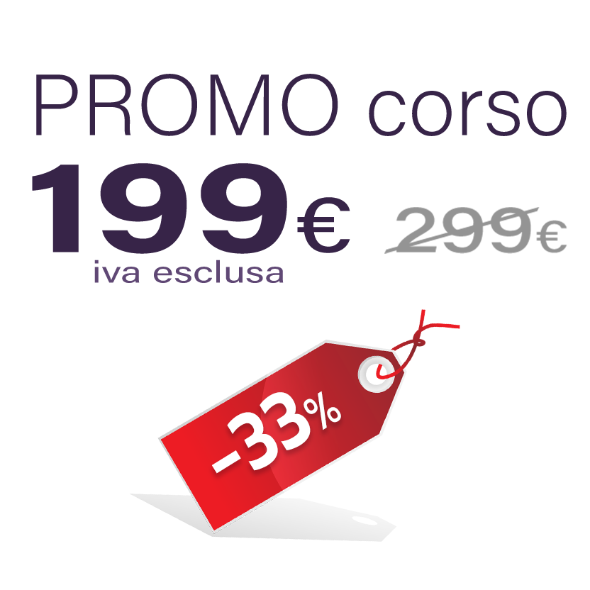 etichetta rossa appesa con scritto -33% appesa a un filo