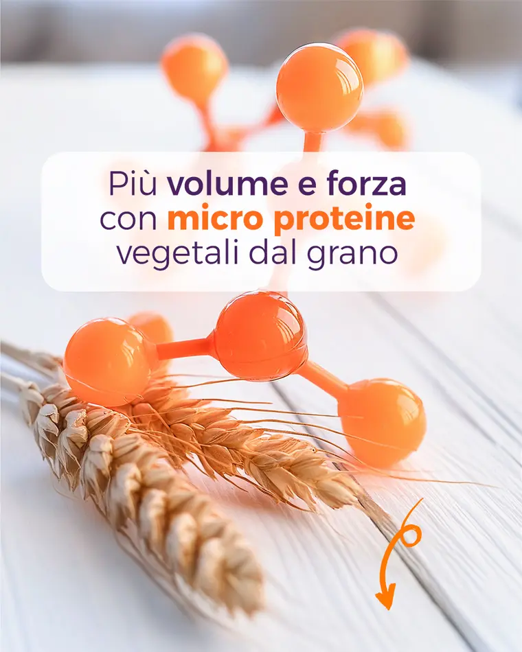 Brow wow gel sopracciglia made in italy linea kerafill modellino arancione di molecole collegate e sotto una spiga grano