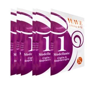 6 bustine permanente N1 ciglia e sopracciglia 6 bustine per crema cosmetica viola scure