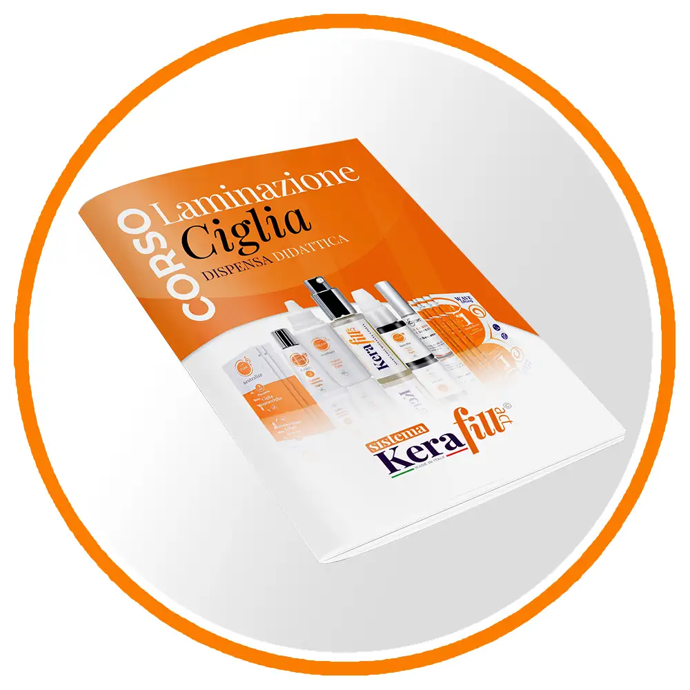 opuscolo sdraiato a 3/4 color arancio bianco