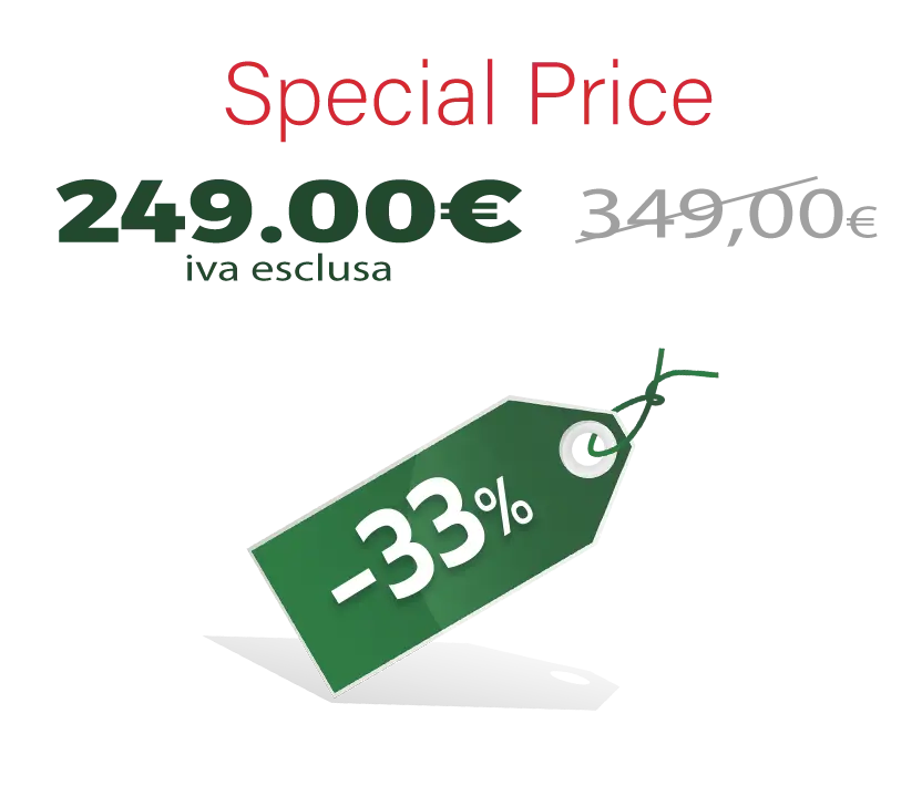 prezzo color verde e cartellino offerta con filo